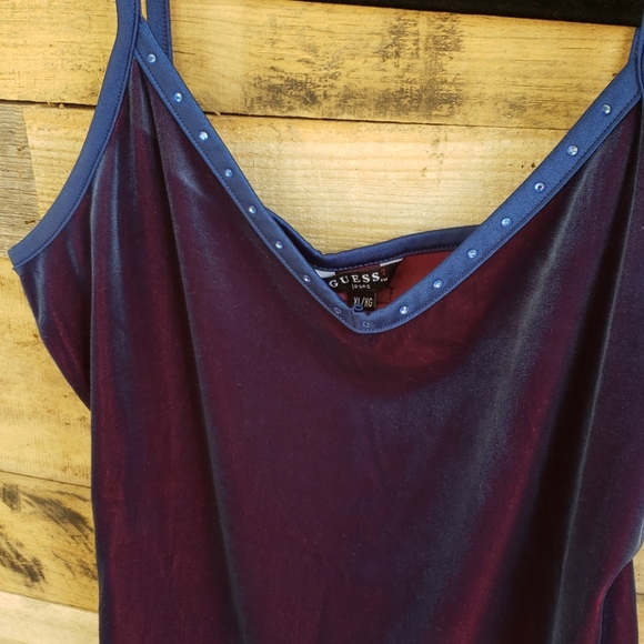 Guess, Vintage 1990ies velvet top - Picture 4 of 4
